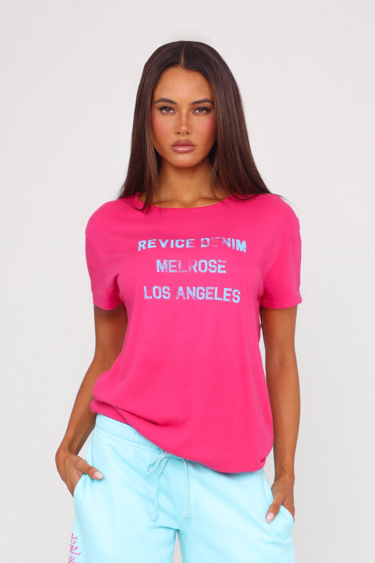 CITY TEE / MELROSE HOT PINK